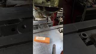 Redrilling cnc plasma cut holes [upl. by Emalee979]