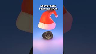 Spinning cat vs Santa hat subdivision 3danimation simulation santa cat [upl. by Davey]