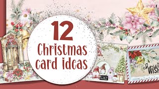 EASY CHRISTMAS CARD MAKING IDEAS AND DESIGNS  UNIQUELY CREATIVE  NONTRADITIONAL CHRISTMAS CARDS [upl. by Mcwherter]