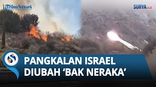 Meledak Dahsyat Pangkalan Militer Israel Terbakar Dibombardir Hizbullah [upl. by Draillih]