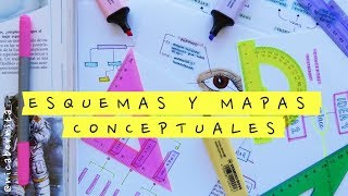 CÓMO HACER UN ESQUEMA O MAPA CONCEPTUAL para ESTUDIAR 🤓 APUNTES BONITOS Y ORDENADOS [upl. by Manheim540]