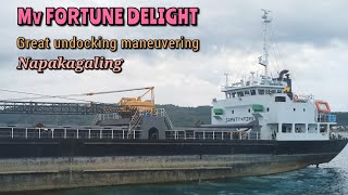 Mv FORTUNE DELIGHT undocking maneuvering Pasacao Port galing naman [upl. by Joella]