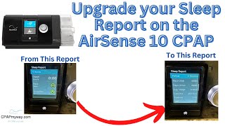 Upgrade Sleep Report AirSense 10 CPAP Tutorial [upl. by Hplar]