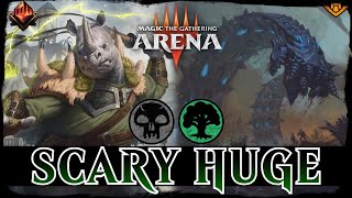 BIG DEADLY MONSTERS  MTG Arena  Golgari Stompy Menace Counters Outlaws MYTHIC RANK Standard Deck [upl. by Nywrad166]