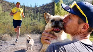 Ultramarathon Runner Rescues Running Dog [upl. by Serra993]