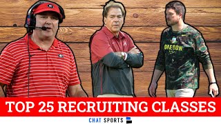 College Football Signing Day Top 25 Recruiting Classes For 2023 [upl. by Ballman]