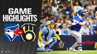 Blue Jays vs Brewers Game Highlights 61124  MLB Highlights [upl. by Mintz612]