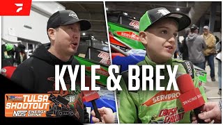 Kyle amp Brexton Busch Racing Together At Tulsa Shootout [upl. by El791]