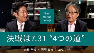 決戦は731 “4つの道” ＜糸島孝俊 × 岡崎良介＞｜Pictet Market Lounge 202479 [upl. by Caryl]