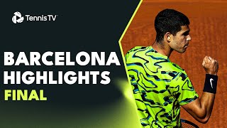 Carlos Alcaraz vs Stefanos Tsitsipas  Barcelona 2023 Final Highlights [upl. by Damahom]