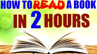 HOW TO READ A BOOK IN 2 HOURS HINDI  FASTEST WAY TO READ A BOOK [upl. by Ellerret361]