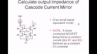 Cascode current mirror  operation advantages and disadvantages [upl. by Dorweiler]