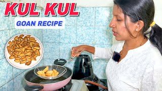 Kalkals Goan Sweet  कलकल  Kulkul Recipe  Christmas Recipes   Goan Couple [upl. by Atiner]