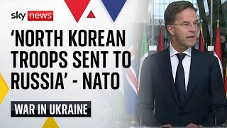 NATO confirms North Korean troops are being sent to Russia to fight Ukraine  Speech in full [upl. by Linnie]