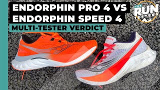 Saucony Endorphin Speed 4 vs Saucony Endorphin Pro 4 Which Endorphin will suit you best [upl. by Ahsiema]