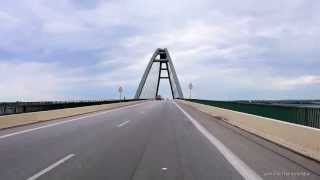 Fehmarn Sund Brücke VIDEO Überfahrt [upl. by Zaraf]