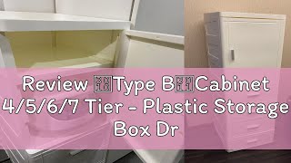 Review 【Type B】Cabinet 4567 Tier  Plastic Storage Box Drawer Organizer Container Rack Cartoon [upl. by Inail92]