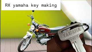 Yamaha RX Lost key manually Made👍 [upl. by Roehm]