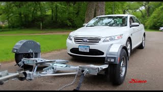 100 UHAUL Tow  Car Dolly Hauler Trailer  Review amp How To Load Tie Down amp Load a Vehicle [upl. by Eednus]