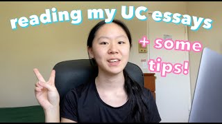 reading the essays that got me into UCLA UCSD UCSB UCI UCSC UCR  some PIQ tips [upl. by Irap]