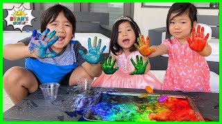 Easy DIY Science Experiments for kids Rainbow Baking Soda and Vinegar [upl. by Plerre]