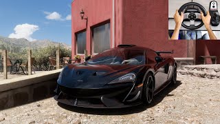 McLaren 620R 2021  Steering Wheel Gameplay  Forza Horizon 5 [upl. by Fiedler]