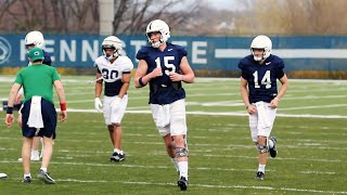 Sights and sounds from Penn State football spring practice April 11 2023 [upl. by Alejandro685]