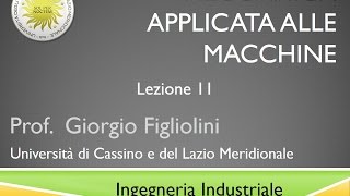 Meccanica applicata alle macchine Lezione 11 [upl. by Ulrica]