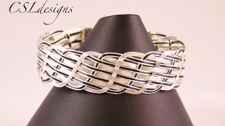 Close wire woven bracelet [upl. by Enyale]