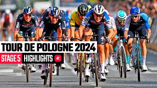 Tour de Pologne 2024  Stage 5 highlights [upl. by Eema]