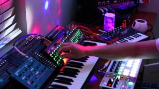 New Years Ambient Eve with Moog Werkstatt Beatstep Pro System 1m Microbrute Space Echo [upl. by Blinny]