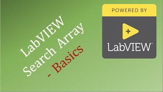 LabVIEW Search Array  Basics [upl. by Alaunnoif]