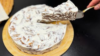 Kuchen in 10 Minuten Das beste Kuchenrezept ohne Backen So haben Sie Pfannkuchen noch nie gemacht [upl. by Pillsbury]