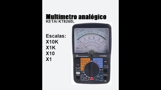 Multímetro analógico Ketai KT8260L [upl. by Adnale]