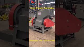 500kgh Plastic Shredder Efficiently Converts HDPE Plastic Scrap Into Flakes in Action [upl. by Atinahc]