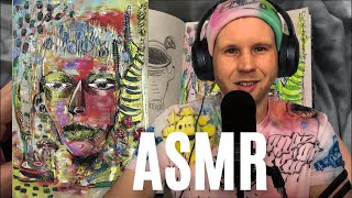 ASMR Full Sketchbook Tour  Whisper And Chill With Me 🎨 [upl. by Aloke]