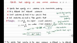 8 Specific heat capacity of some common substances [upl. by Loftis]