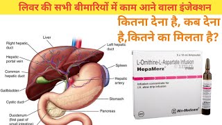 Hepamerz Injection Uses In Hindi  L Ornithine L Aspartate Injection Uses [upl. by Htes]