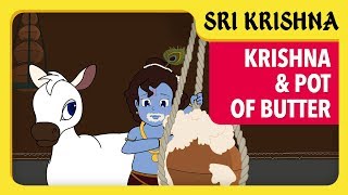 Krishna And Pot Of Butter  ശ്രീകൃഷ്ണാ  CartoonAnimated Stories [upl. by Yclehc861]