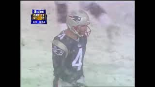 Adam Vinatieri hits 45 yard field goal in blizzard to tie the game and send 2001 Divisional to OT [upl. by Knuth674]