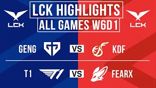 LCK Highlights ALL GAMES Week 6 Day 1  LCK Spring 2024 [upl. by Norina398]