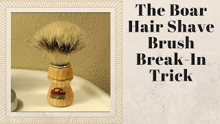 A Quicker Way To Break In A Boar Brush [upl. by Pete65]