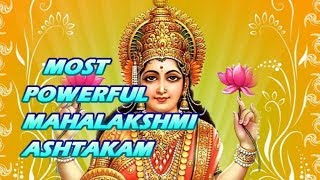 Most Powerful Mahalakshmi Ashtakam [upl. by Lledrev]