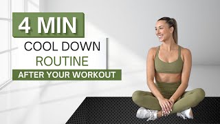 4 min COOL DOWN STRETCH ROUTINE  Do This After Your Workout  Flexibility and Muscle Recovery [upl. by Don]