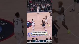 Harden had so many deflections ✋😵‍💫 shorts passmetheball nba jamesharden clippers spurs [upl. by Yaras]