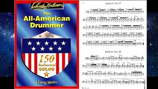 Solo no18 Charley Wilcoxon  The All American Drummer  150 Rudimental Solos [upl. by Ricki]