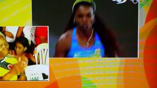 MEDALLA DE ORO CATERINE IBARGUEN SALTO TRIPLE RIO 2016 [upl. by Ojibbob]