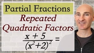 Partial Fractions Repeated Quadratic Factors [upl. by Bartley]