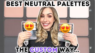 WATCH ME CREATE THE BEST NEUTRAL EYESHADOW PALETTES 😱 MAKEUP DIY HACK amp DECLUTTER  VISEART PALETTE [upl. by Evante]