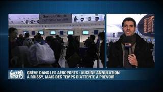 Grève dans les aéroports  de lattente à Roissy [upl. by Careaga]